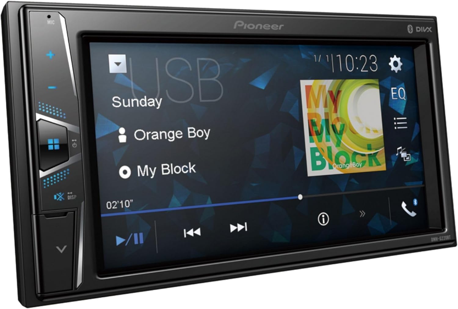 PIONEER DMH-G220BT Touchscreen Bluetooth 2 DIN USB AUX