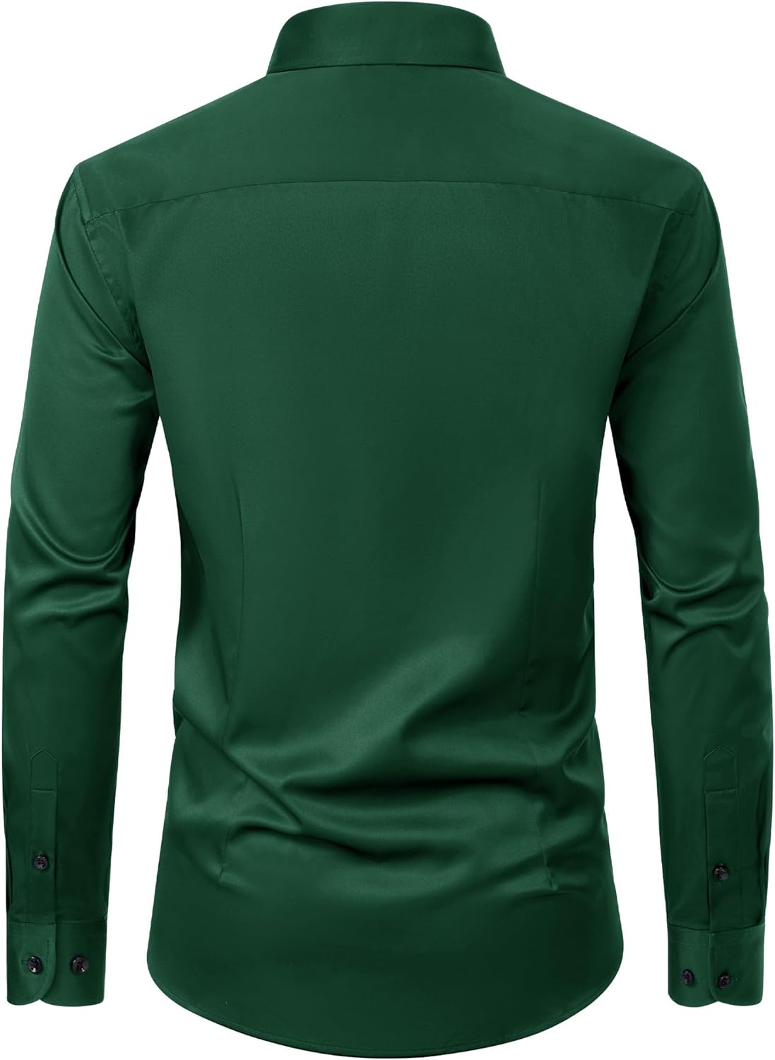 Alimens & Gentle Men's Dress Shirts Long Sleeve Wrinkle Free Stretch Business Casual Wedding Button Down Shirt - Image 2