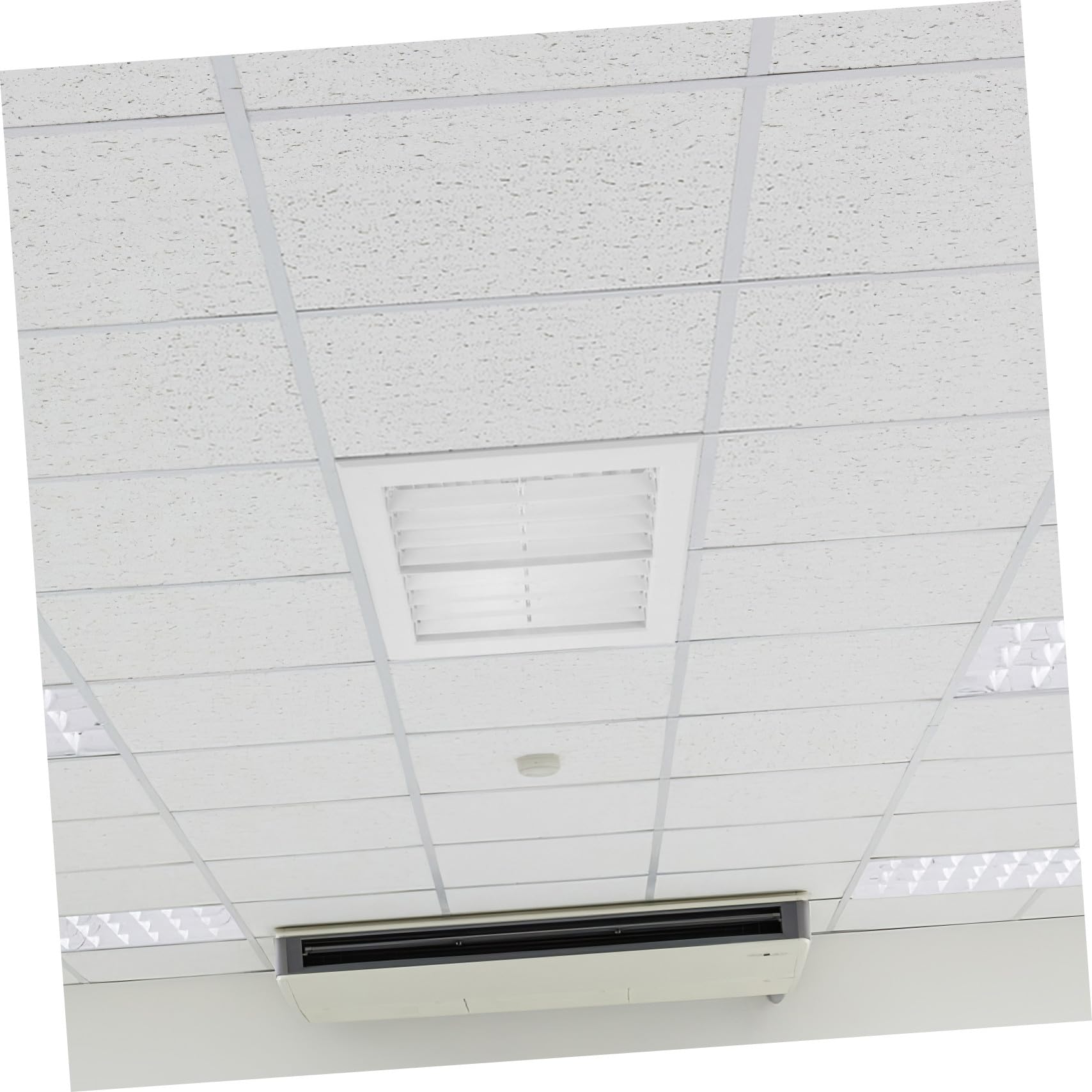 Sortie Climatisation Abs avec Transition Carré à Rond Plastique Ventilation Propre pour Salon Cuisine et Bureau Installation Rapide et Protection Système
