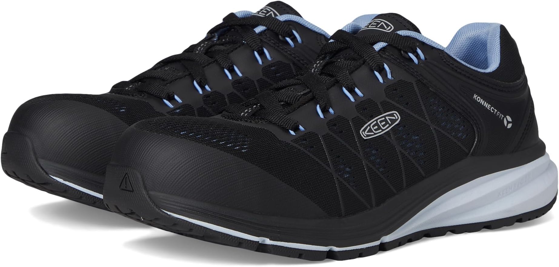 KEEN Utility womens Vista Energy Low Sneakers Composite Toe Esd Work Construction Shoe, Hydrangea/Black, 8 US