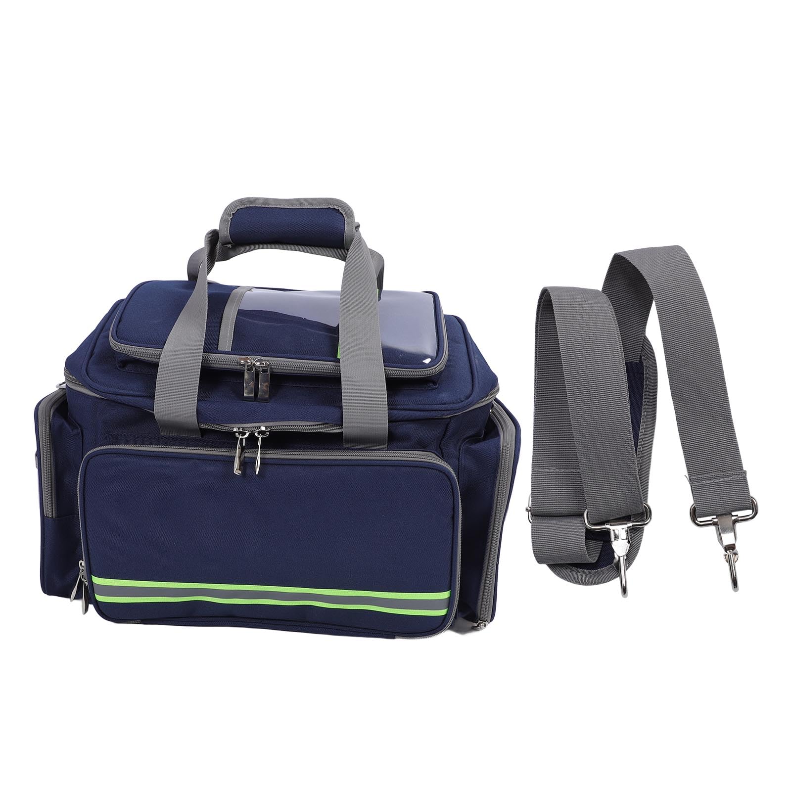 Yunseity Regenfeste Notfall-Werkzeugtasche aus Oxford-Stoff mit Vielseitiger Aufbewahrung, Tragbare Tasche mit Mehreren Taschen Zum Organisieren von Outdoor-Vorräten auf Camping-Wanderausflügen
