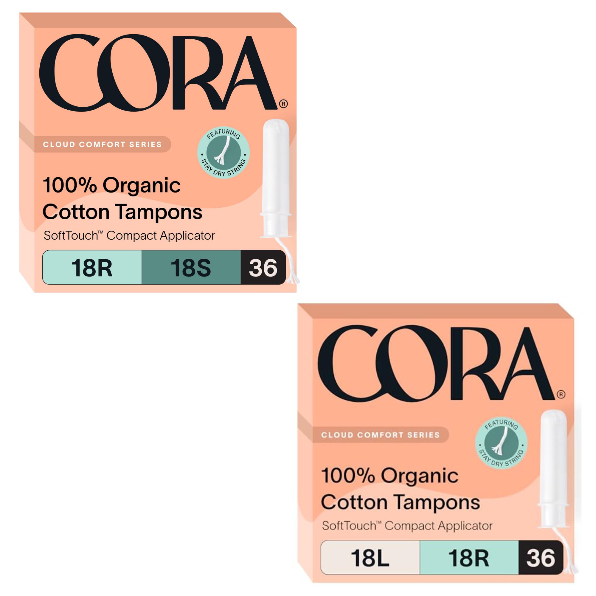 Amazon.com: Cora Organic Applicator Tampon Multipack | 100