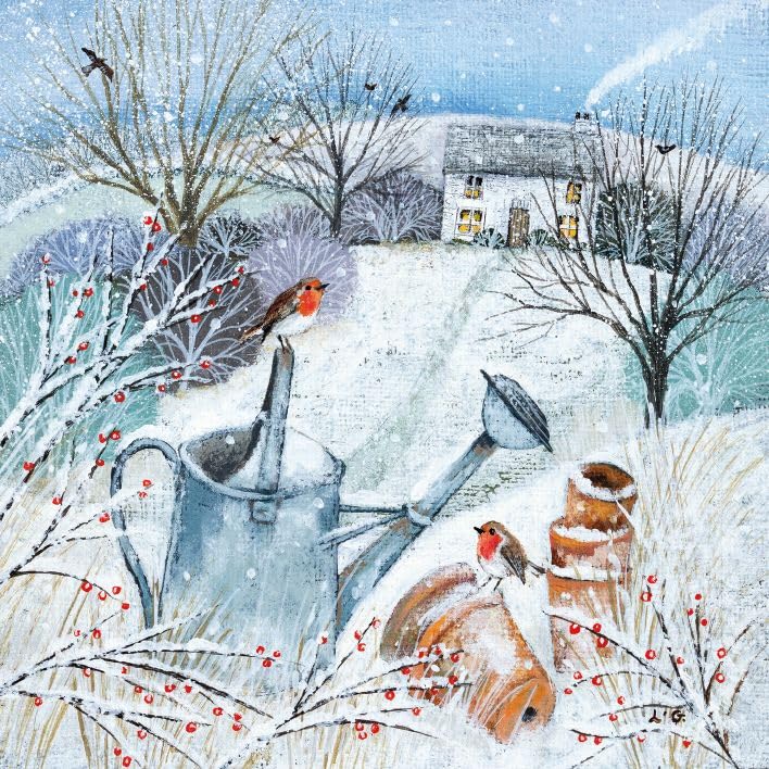 Museums & Galleries Charity Christmas Cards Pack of 20, Festive Wildlife in the Snow - Image 4