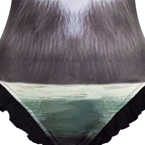 Miniatura 6 de Traje de baño de gatito Softpaws para mujer, gatito con botas, conjunto de bikini de gatito, pata blanda, traje de baño de playa (gatito, patatas