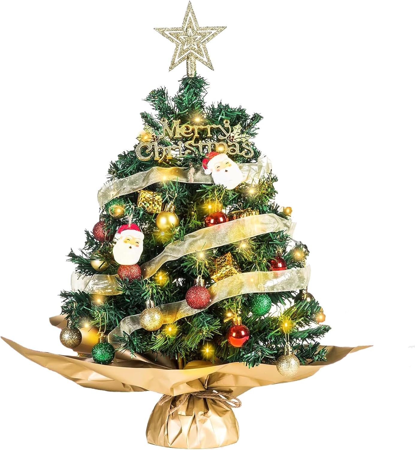 17 Inches Tabletop Christmas Tree Mini Christmas Tree Artificial Mini Christmas Tree Artificial Christmas Tree with LED Light for Xmas Home Indoor Table DIY Decor (Green A02) 17 Inches Tabletop Christmas Tree Mini Christmas Tree Artificial Mini Christmas Tree Artificial Christmas Tree with LED Light for Xmas Home Indoor Table DIY Decor (Green A02)