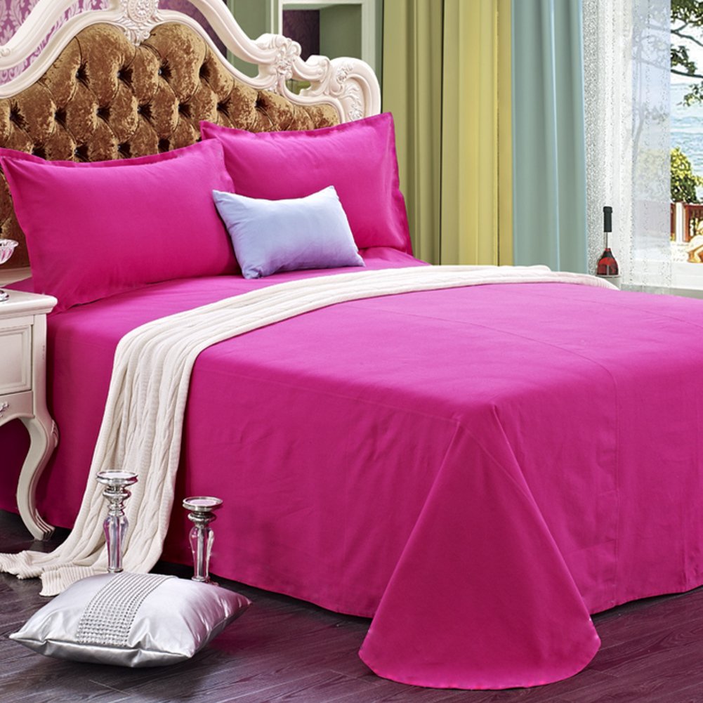 Draps en coton 200x230cm de couleur unie avec double casquette G