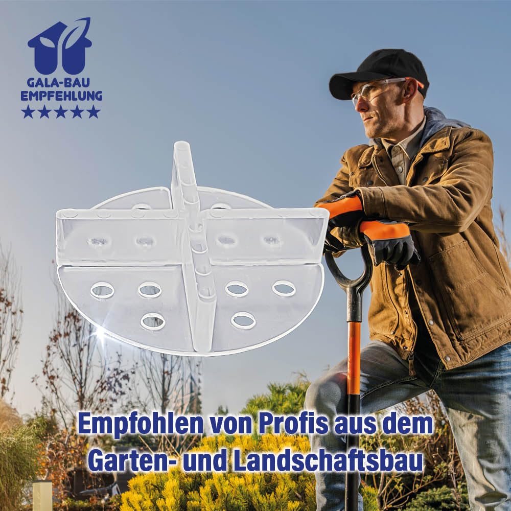Karl Dahm Tellerfugenkreuze 3 mm, transparent 100 St. I Fugenkreuze mit Teller I Fliesenkreuze ideal für Keramikplatten & Naturstein I Fliesen Fugenkreuze 3 mm I Verlegehilfe & Fliesenzubehör – 12620