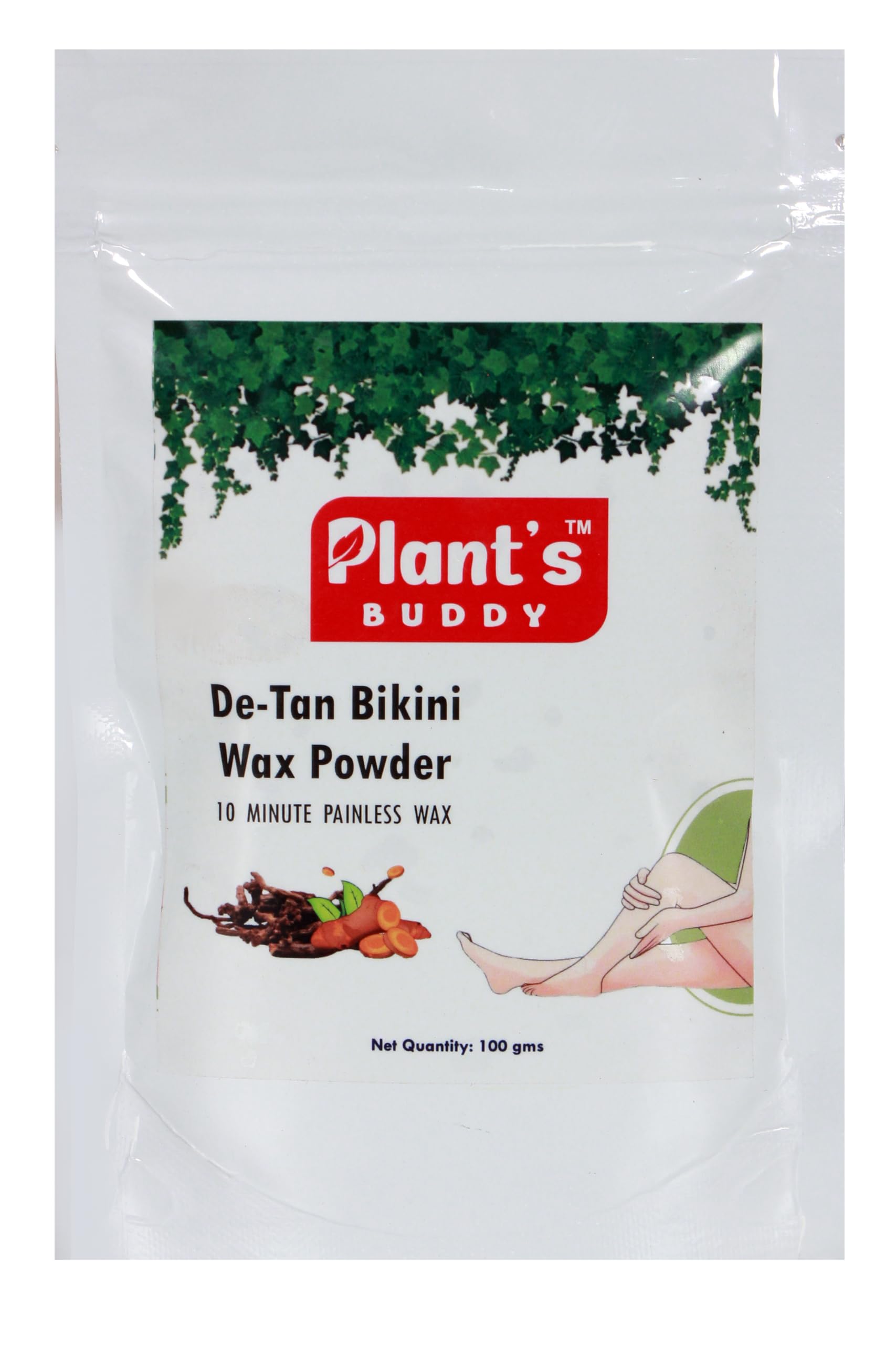 PLANTS BUDDY - De-Tan Bikini Wax Powder - 10 Mins Instant Hair Removal - Painless Experience - Say No to Waxing, Razor Cuts - 100 gms (B0D31FKVPB) Amazon Price History, Amazon Price Tracker