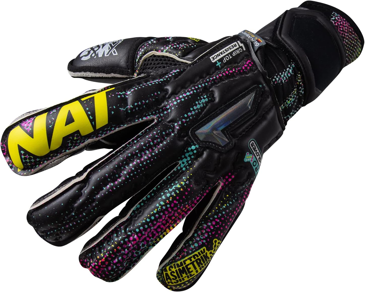 Rinat Asimetrik Stellar PRO-SPINES (Finger Protection) Goalkeeper Glove : Sports & Outdoors