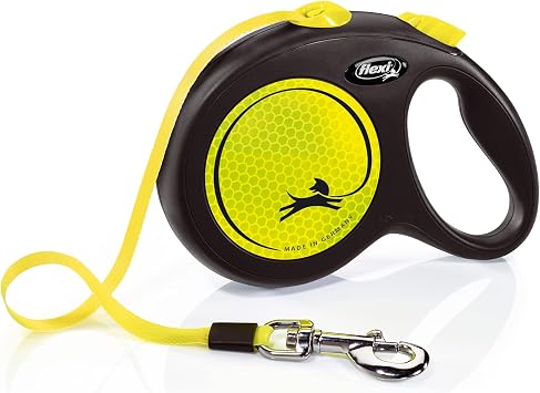 Flexi New Neon Retractable Lead Large Tape 5M, Neon