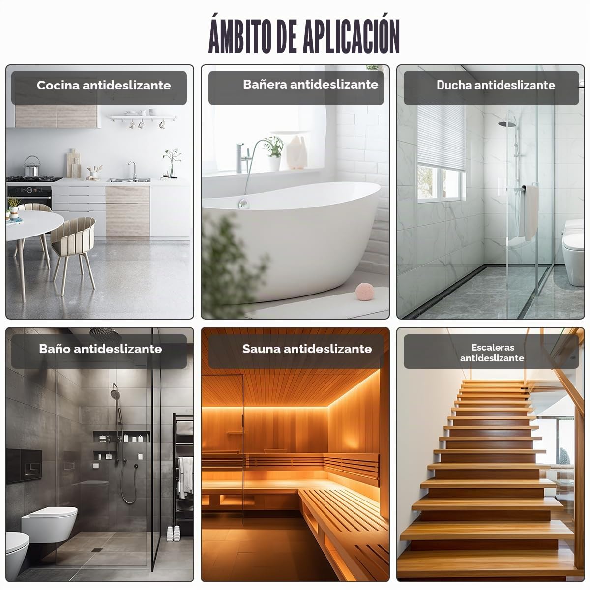 15PCS Alfombrillas Antideslizantes Autoadhesivas 15×60cm, Transparente Alfombras De Escalera, Escaleras Interiores Antideslizantes, Alfombrilla Antideslizante para Escaleras