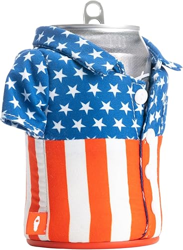 Miniatura 2 de Puffin - The Freedom Shirt - Enfriador de latas aislado de 12 oz I para botellas de cerveza y soda, mantiene las bebidas y bebidas frías