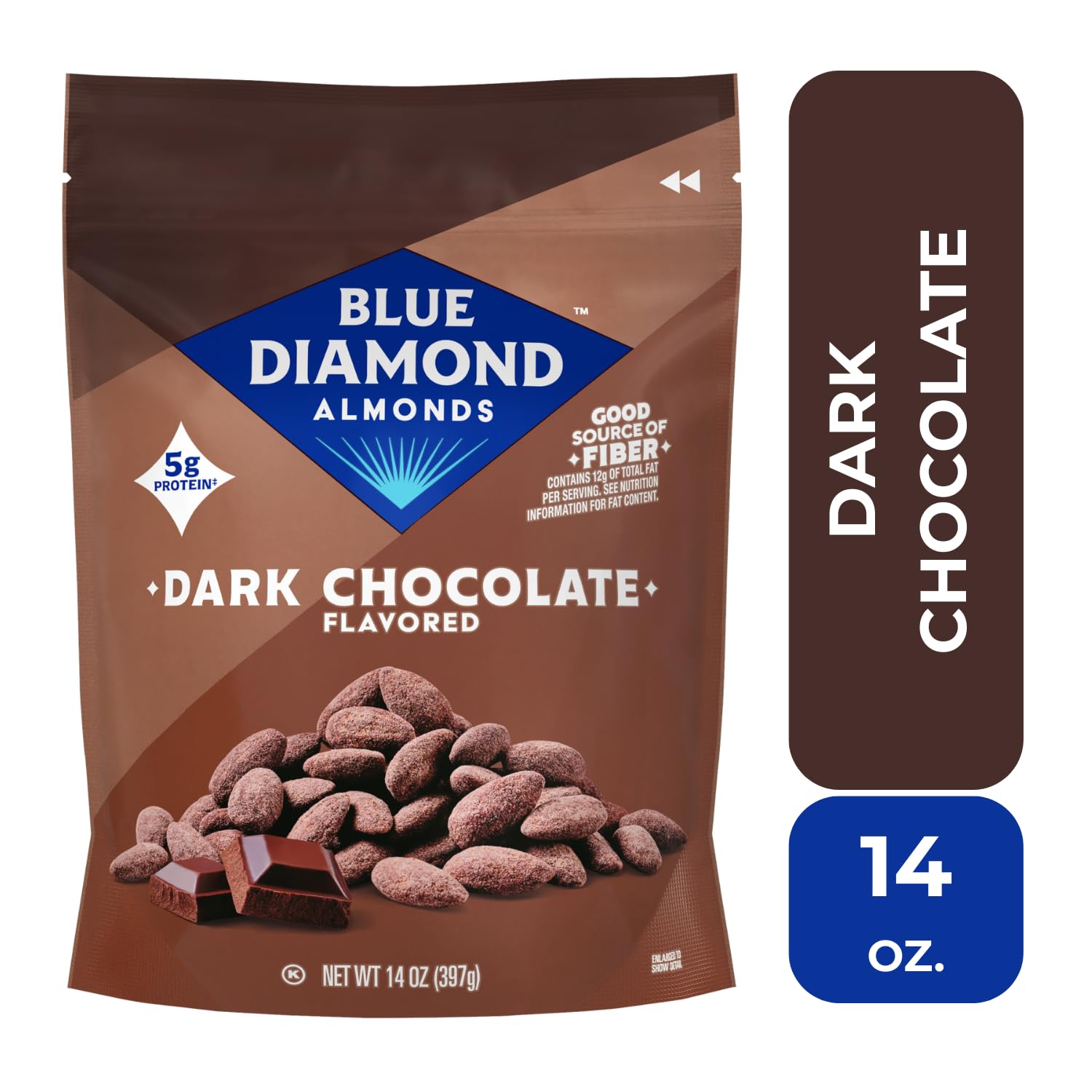 Blue Diamond Almonds Oven Roasted Cocoa Dusted Almonds 14 Ounce product thumbnail 5