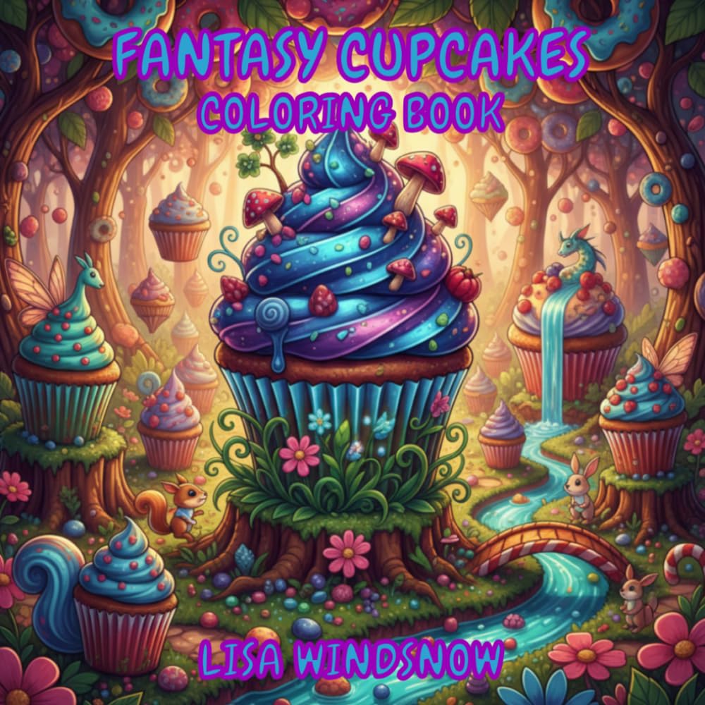 FANTASY CUPCAKES: COLORING BOOK