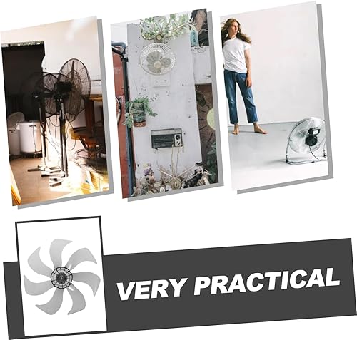 Miniatura 9 de Cuchillas de repuesto de ventilador de 14 pulgadas, aspas de ventilador de plástico de 7 hojas para ventiladores eléctricos de mesa de pedestal,