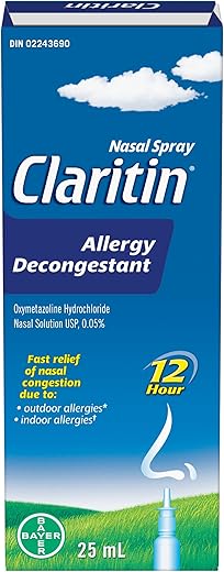 Claritin Allergy Decongestant Nasal Spray, Fast Acting Relief, 25ml