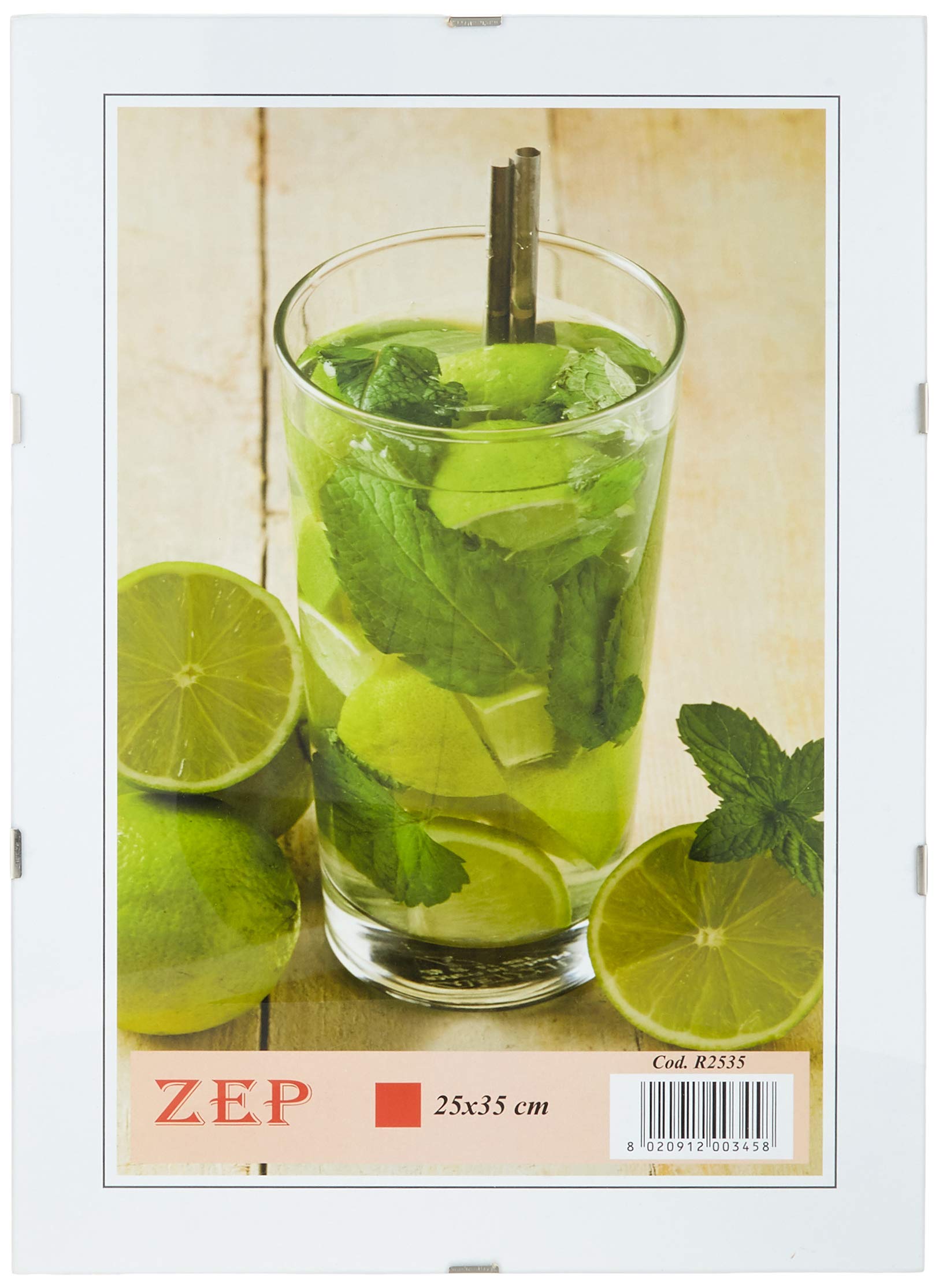 Zep S.r.l Frameless Picture Holder, Clear Glass, 25 x 35 cm