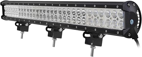 Willpower - Barra de luz LED de trabajo de 12 pulgadas 72 W para camión, automóvil, ATV, todoterreno, 4x4, Jeep Truck luz de conducción