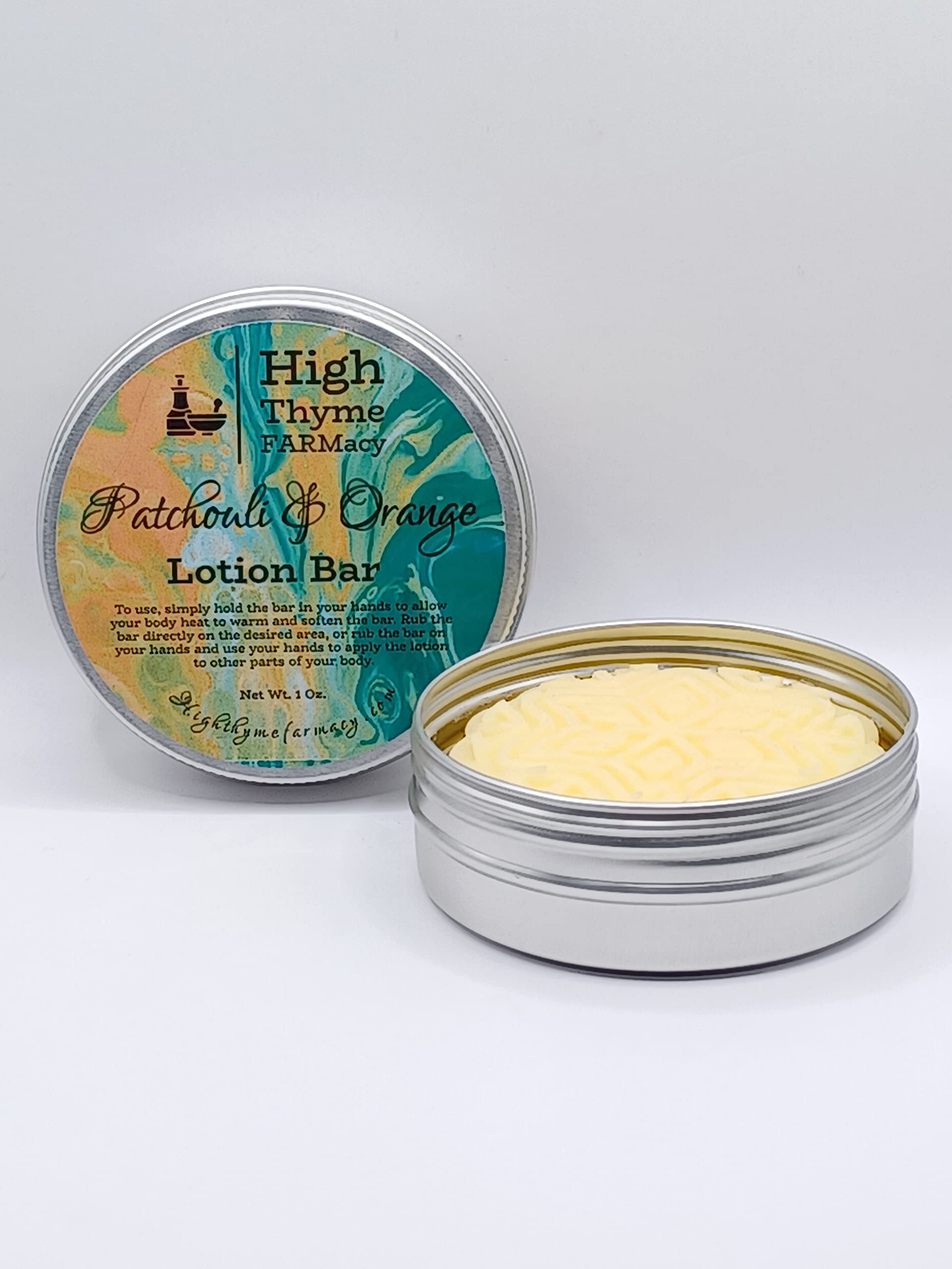 High Thyme FARMacy All-Natural Patchouli & Orange Lotion Bar