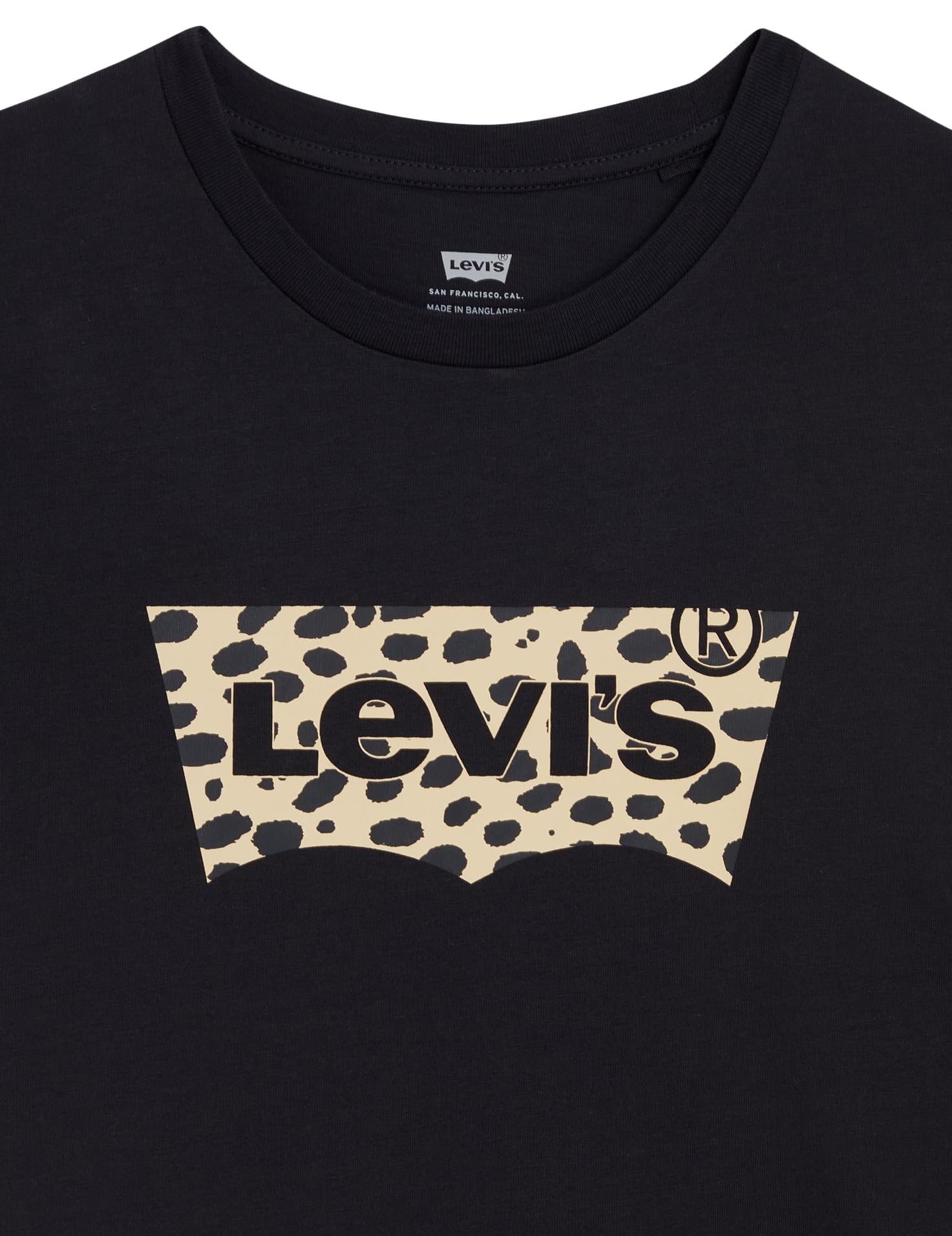 Levi's Damen The Perfect Tee T-Shirt,Batwing Leopard Caviar,XS – Ansicht 6