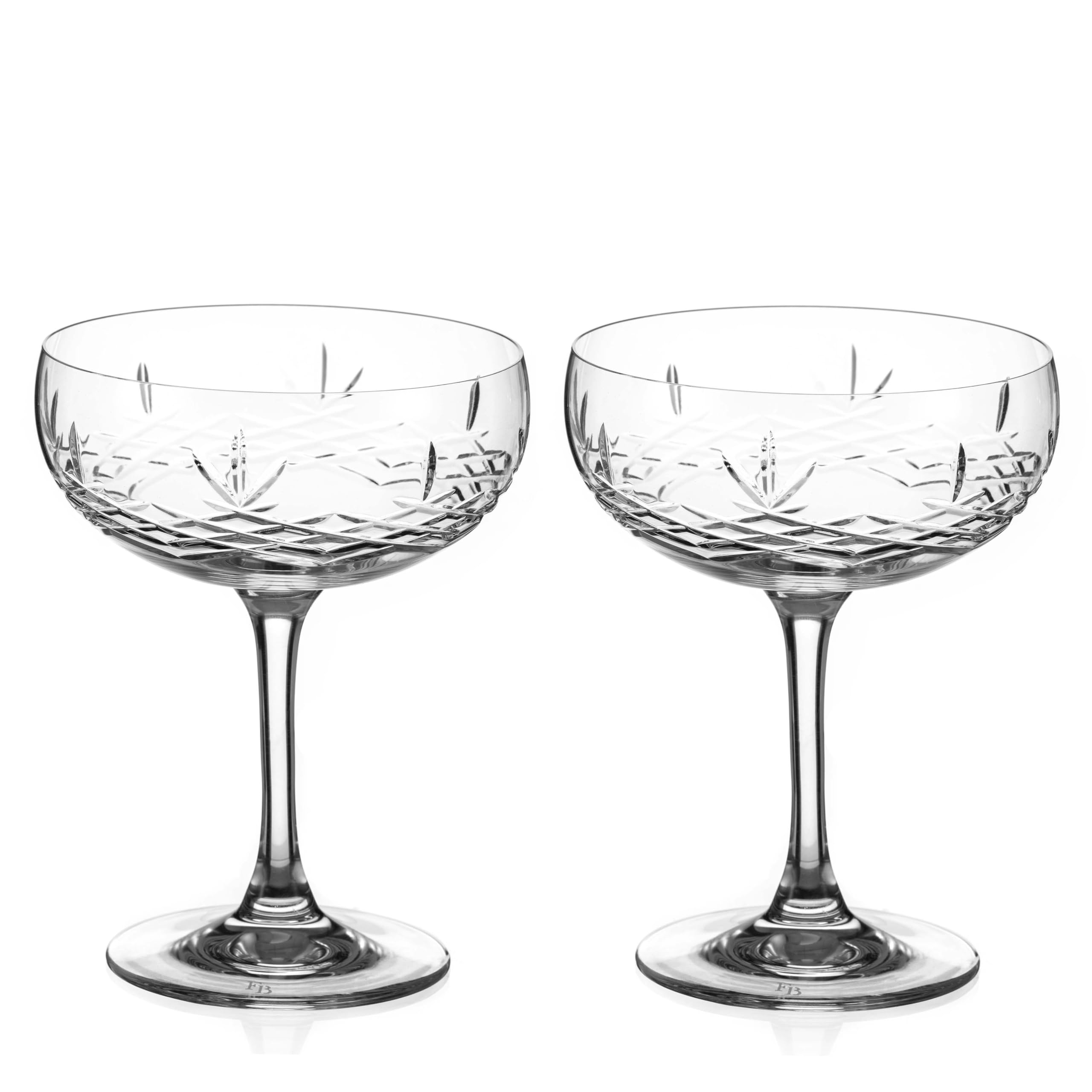 Platillos de champán Frederik Bagger Gatsby DIAMANTE para cenas elegantes y cócteles en casa
