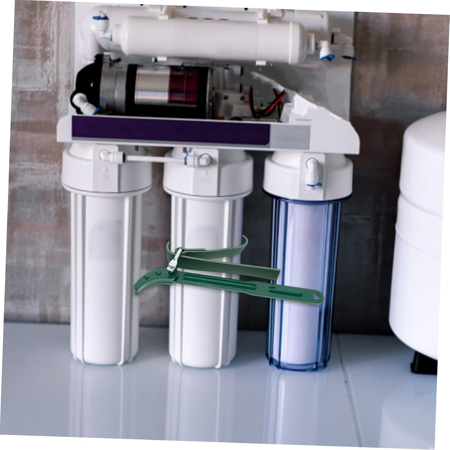 ARTIBETTER 2pcs Water Filter Wrench Multifunctional Oil Filter Wrench for Sink Replacement