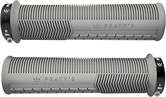 Peaty's Monarch Grips - マッシュルームまたはローレット/厚くても細い - トレイルの快適さ、耐久性、人間工学に基づいたフィンガーバー、親指パッドをサポート、一日中、全地形、ロックオングリップMTB エンデューロ ダウンヒル Ebike マウンテンバイク