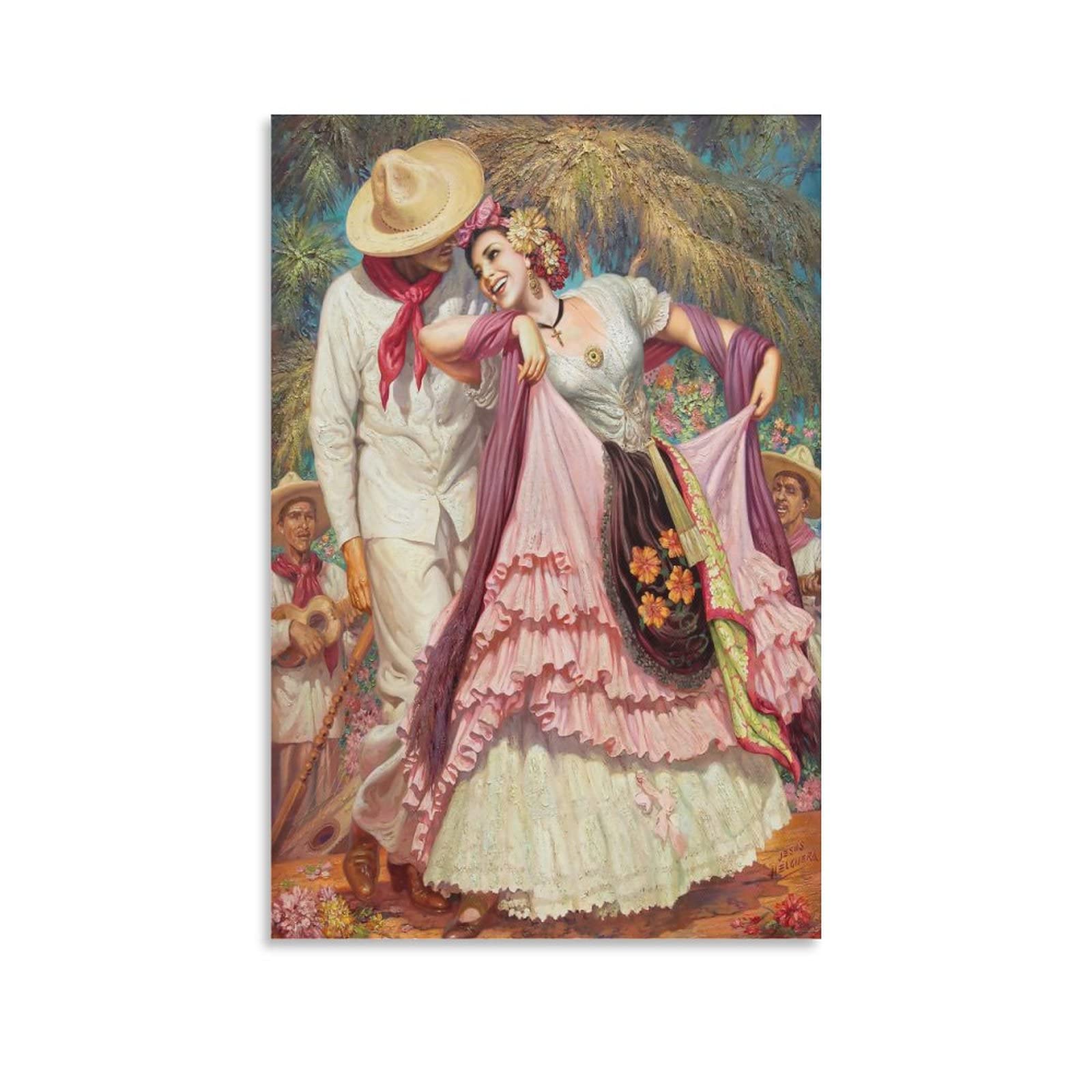 Amazon.com: Mexican Romantic Couple Dancing Canvas Art Prints