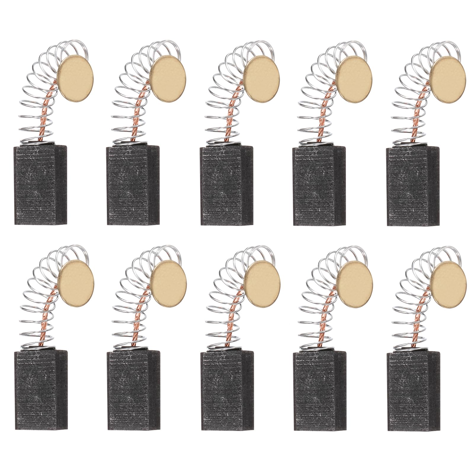 sourcing map 10 Pack CB51 Carbon Brushes Set Replaces 12x8x5mm for Most Power Tools Electric Hammer Drill Motor Circular Saws Replacement Part