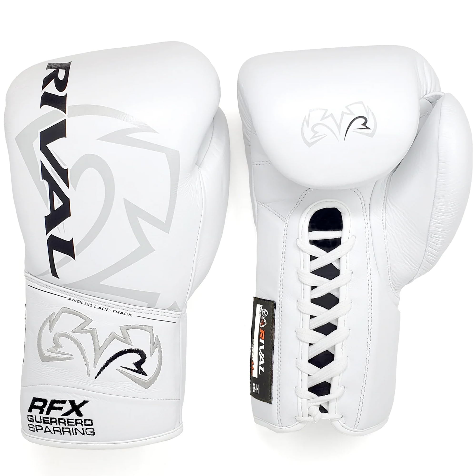 RIVAL Boxing RFX-Guerrero SF-H Guanti da Sparring con lacci, imbottitura trapuntata in crine di cavallo, laminati con schiuma a bassa densità
