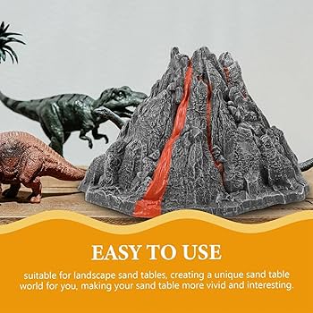 Amazon.co.jp: リアルな火山モデル、科学的な火山の風景モデル、教室で