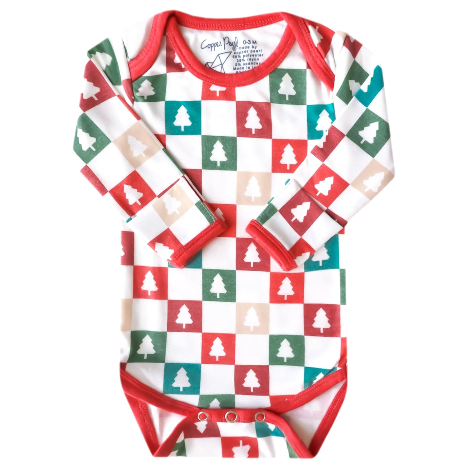 Copper Pearl Long Sleeve Bodysuit Surf
