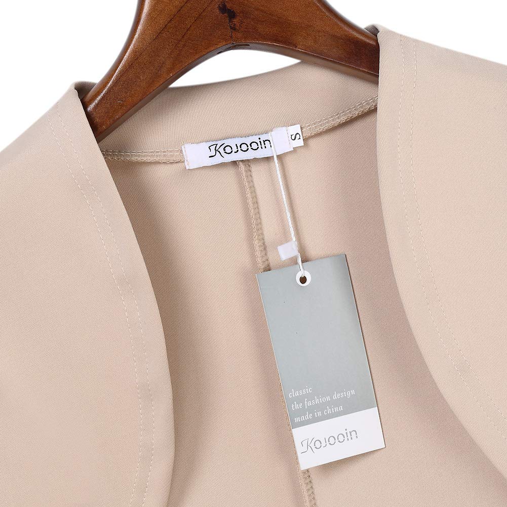KOJOOIN Mujer Bolero Elegante Torera Cardigan Manga de 9/10 Fiesta Mujer Shrug