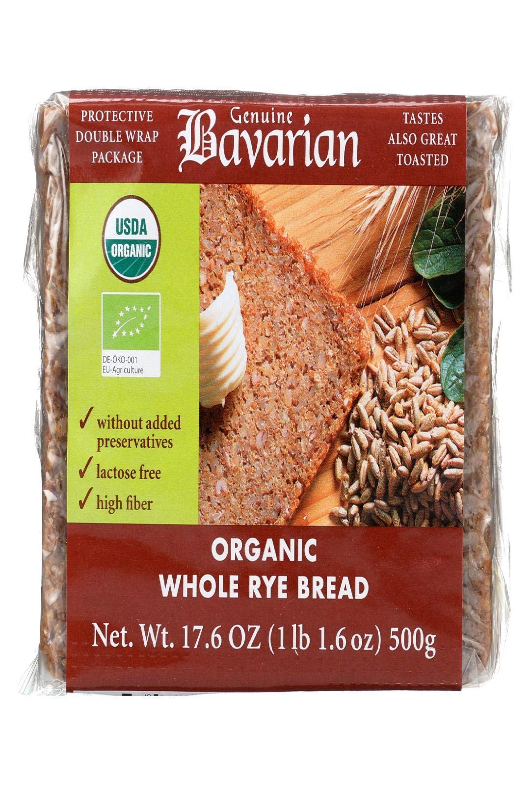 BAVARIAN BREADOrganic Whole Rye Bread, 17.6 OZ