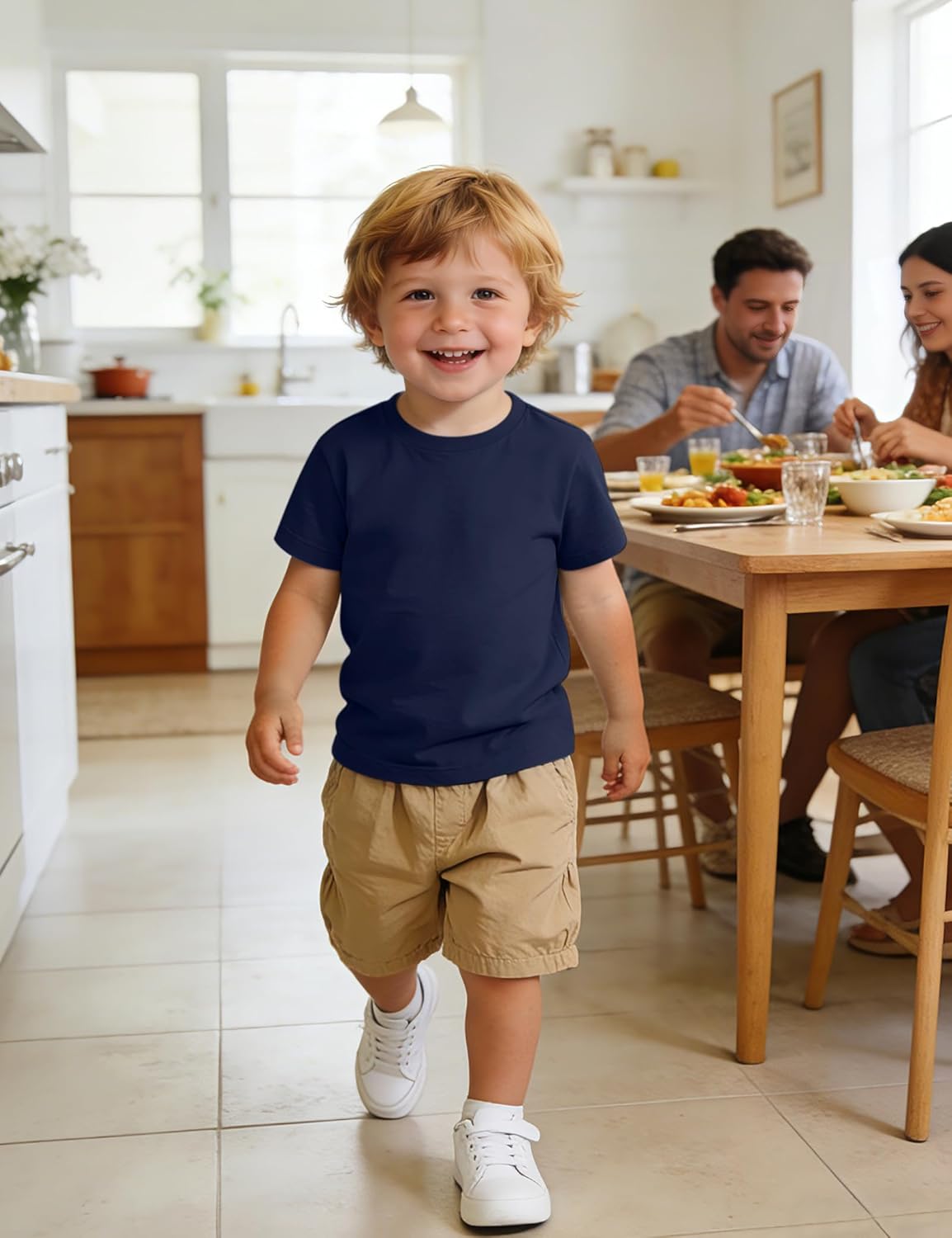 3 Pack Baby Boys Short Sleeve Cotton T-Shirts Toddler Boy Clothes Tee Size 18M-5T - Image 2