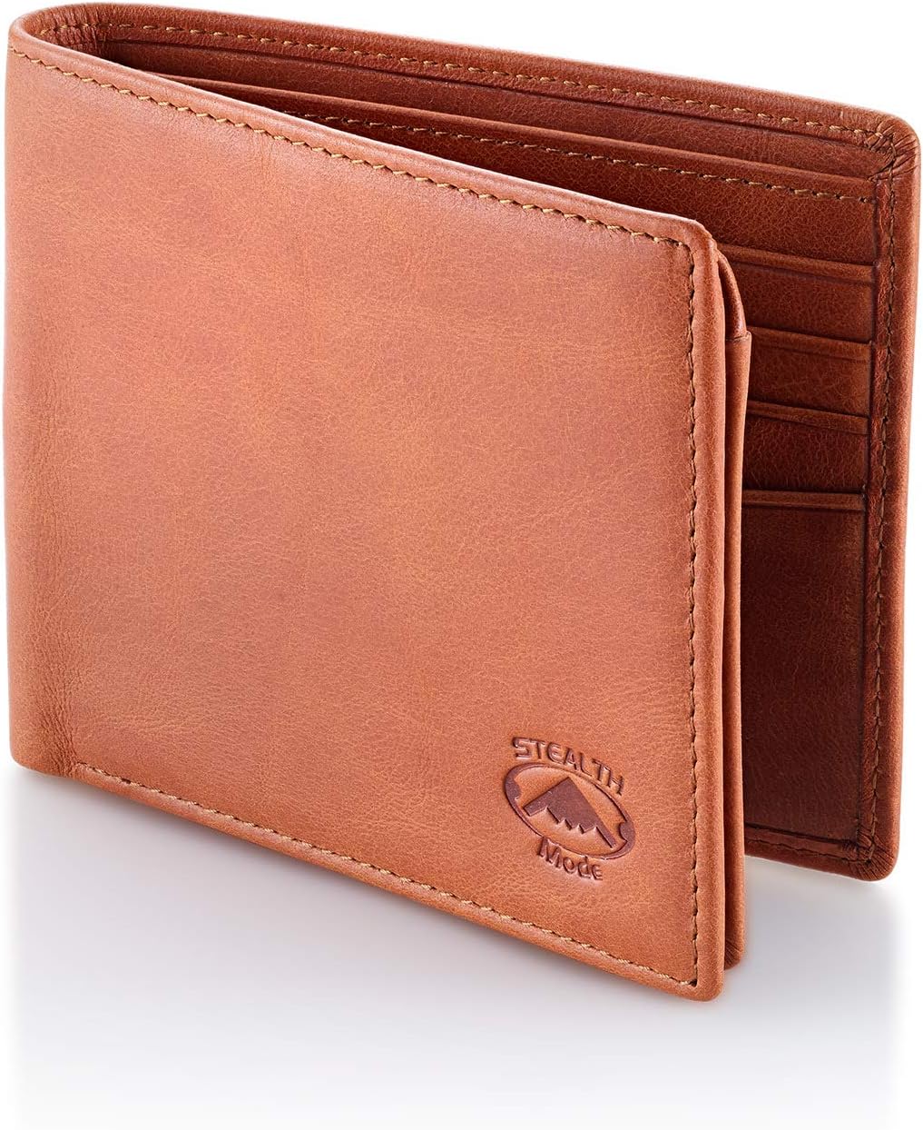 Stealth Mode Leather Bifold Wallet for Men With ID Window and RFID Blocking - Image 8