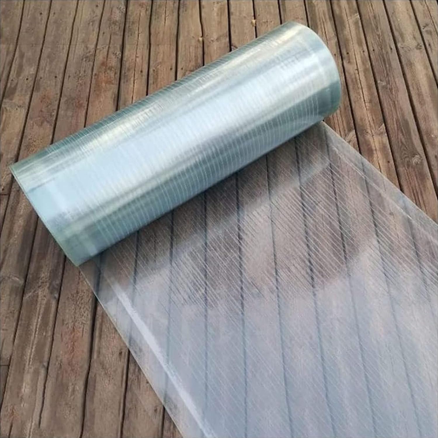 Paneles para Tejado Láminas de Policarbonato 1mm Planchas Transparente Impermeable Hojas de Plástico de Repuesto para Invernadero Cobertizo Garaje Exterior,Fácil de Doblar (1,5m x 4m)