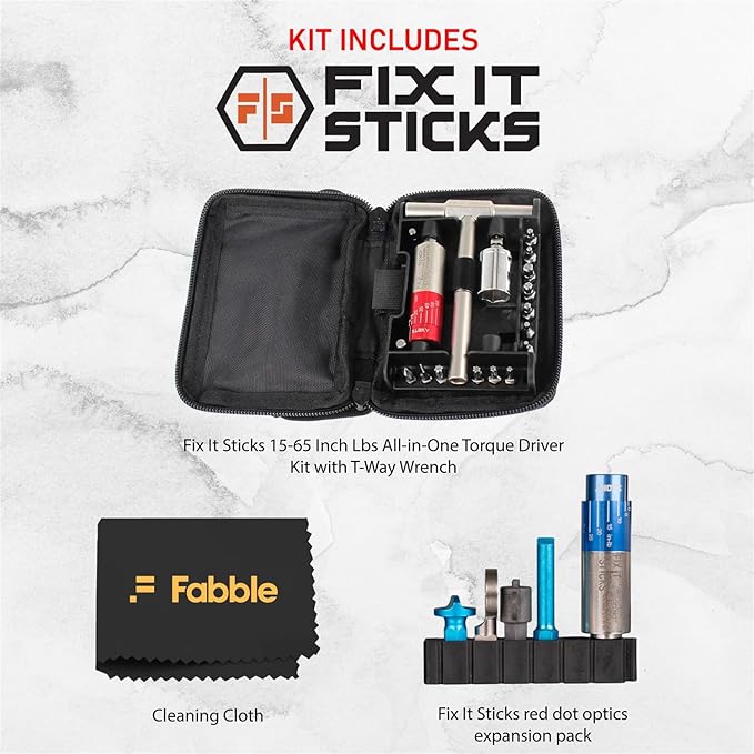 Fix It Sticks Kit Destornillador de Torque 15-65 in-lbs con Estuche miniatura 2