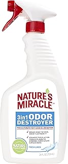 Nature's Miracle P-5452 3-in-1 Odor Destroyer, Fresh Linen Scent, 24-Ounce