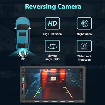 Double Din Car Stereo Compatible with [Wireless] Apple CarPlay Android Auto 7