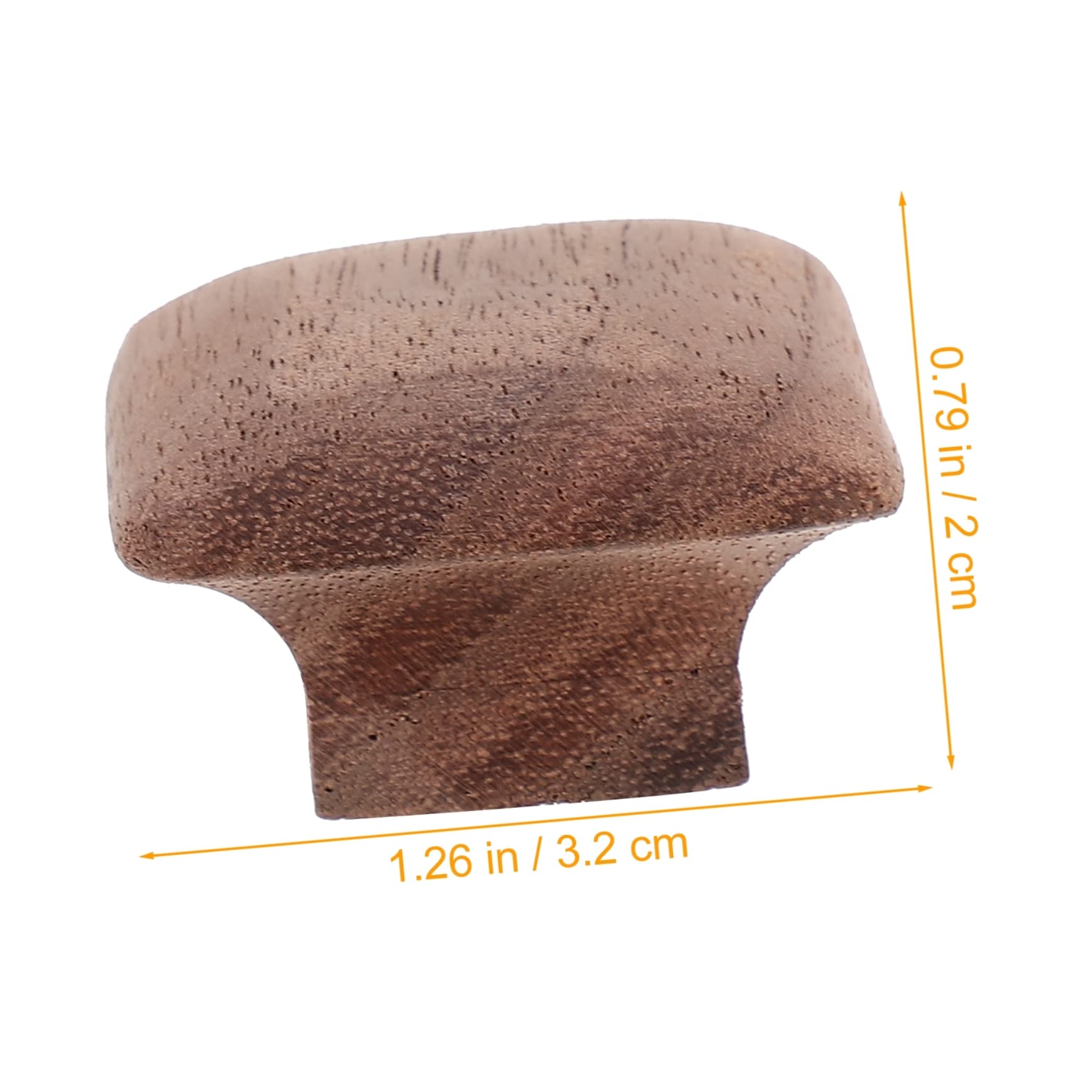 Yardenfun Black Pull Handles Solid Wood Square Handles Cabinet Knobs Smooth Matte Finish for Kitchen