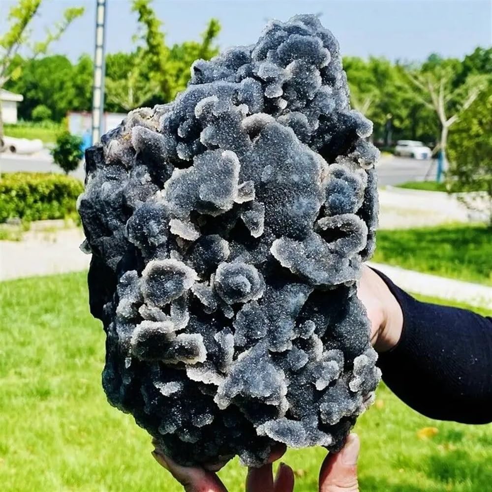 AUOQKQUT Decorative Ornaments Sphalerite Cluster Quartz Crystal (Size : 650-700g)