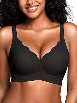 Wireless Jelly Bras for Women No Underwire with Support - S-2XL Seamless Bralettes Everyday Comfort Tshirt Padded Bra