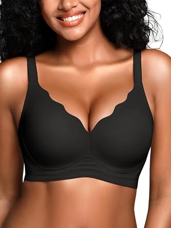 BH für Damen ohne Bügel mit Weicher Unterstützung, Bequeme Nahtlose Bralettes Gepolstert, Bügelloses Bustier Komfort BHS