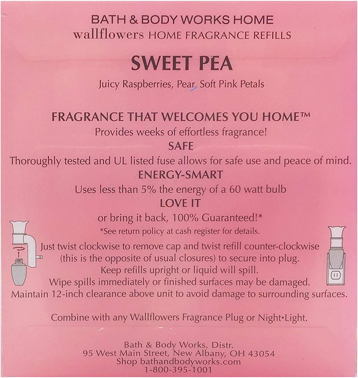 Sweet Pea Wallflowers Home Fragrance Refills 2 Bulbs