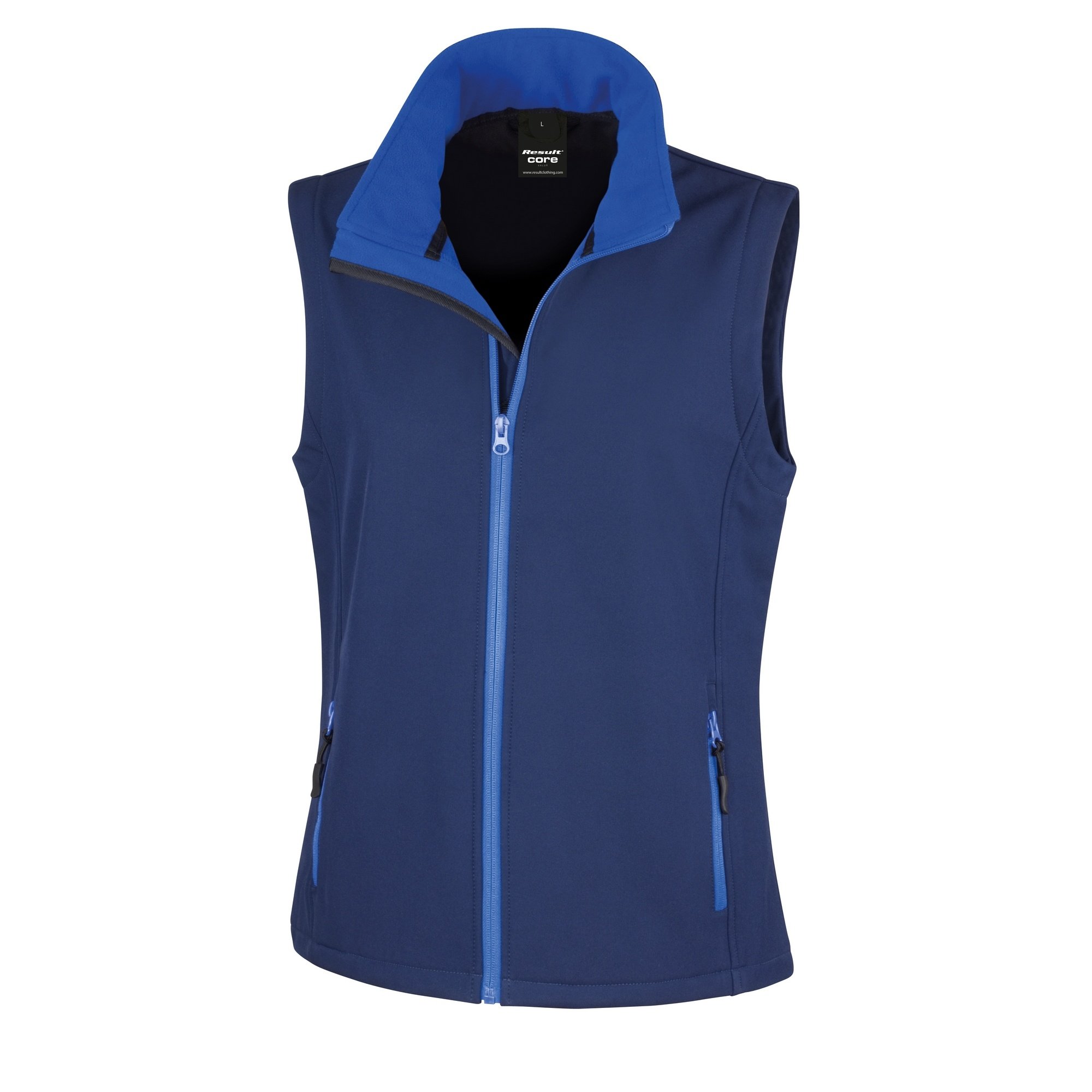 Result Women's Navy / Royal Core / Printable Softshell Bodywarmer (L) (Navy/Royal)
