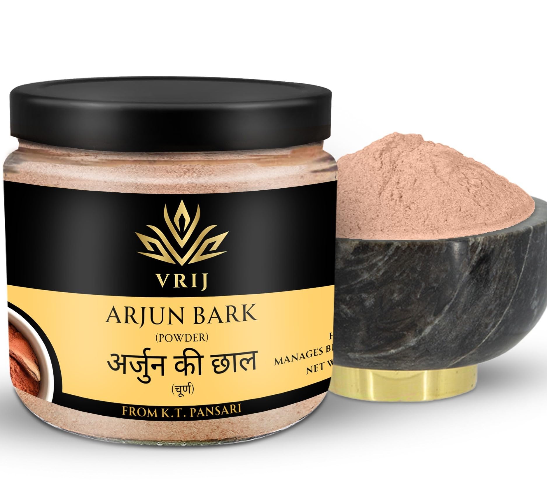 VRIJ Arjun Ki Chaal Powder | 400Gm | Arjun Tree Bark Powder | Terminalia Arjuna | Heart Health | Blood Circulation | Organic | Unadulterated | Genuine | Natural | Authentic (200G x Pack of 2) (B0CL4TZWLH) Amazon Price History, Amazon Price Tracker