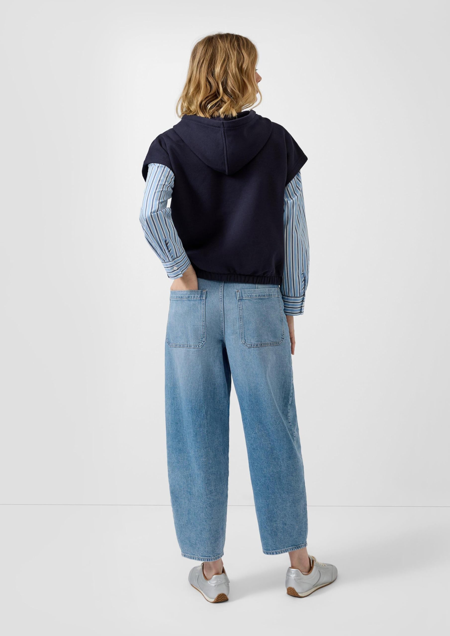 s.Oliver Ankle-Jeans/Relaxed Fit/High Rise/Barrel Leg