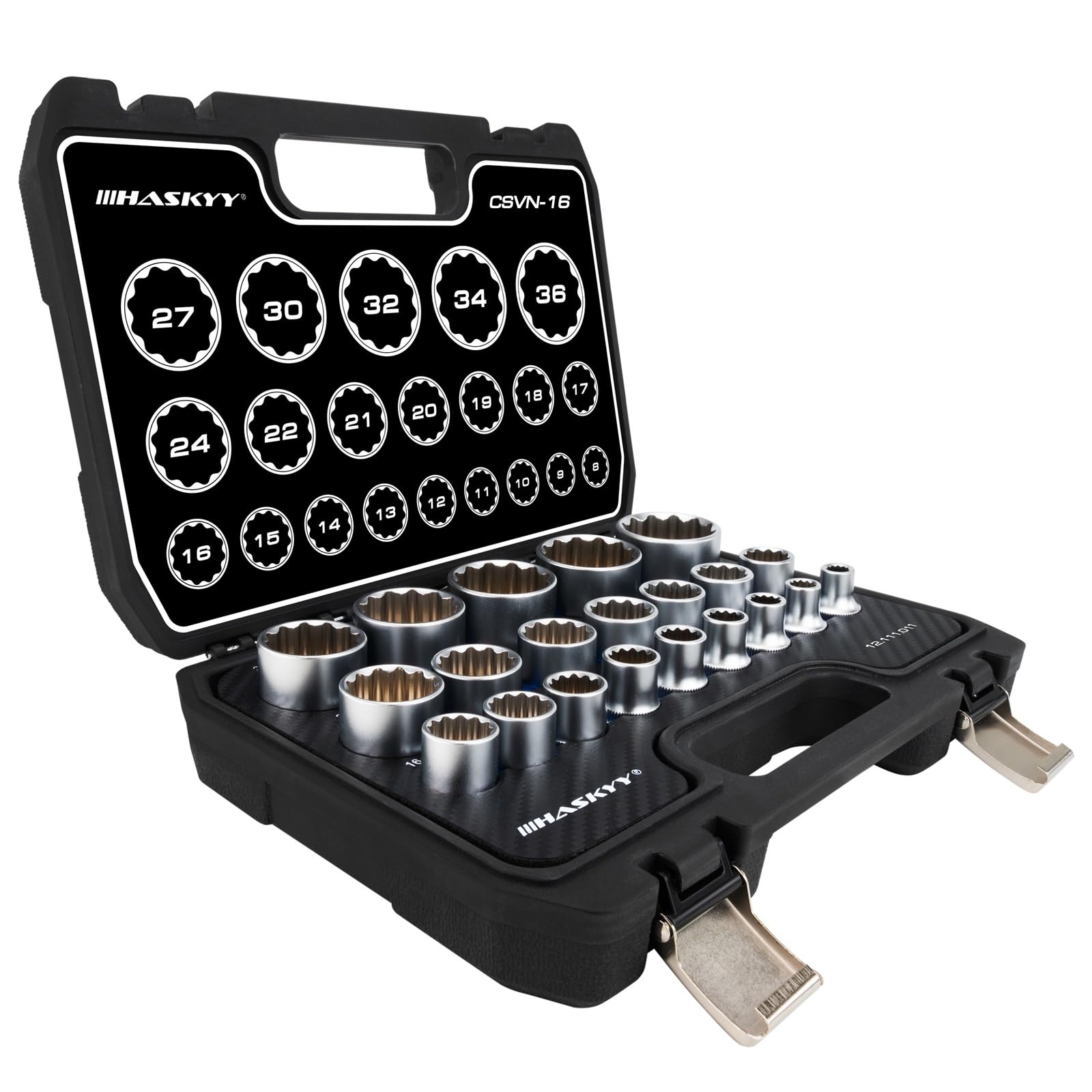 Amazon.co.jp: Haskyy 21ピースマルチトゥースソケットスパナソケット