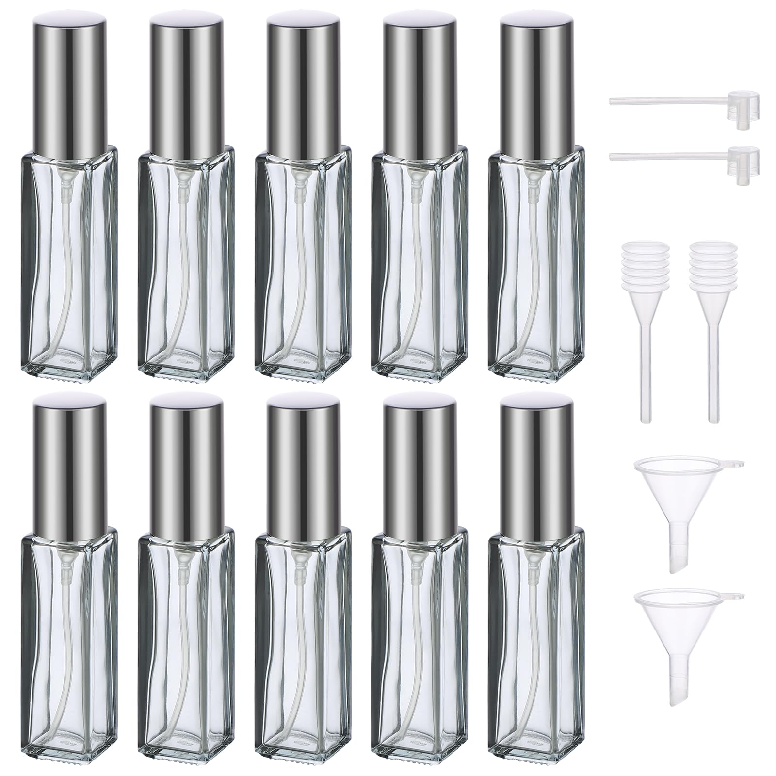 Segbeauty Atomizador Perfume Recargable, 5 Piezas 10ml Portátil Contenedor de Perfume de Viaje, Adecuadas para la Aviación, Viajes Accesorios (Azul Semitranslúcido) — view 33